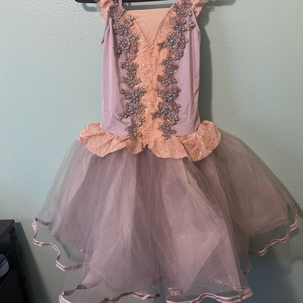 Weissman cream and grey Dance Costume
